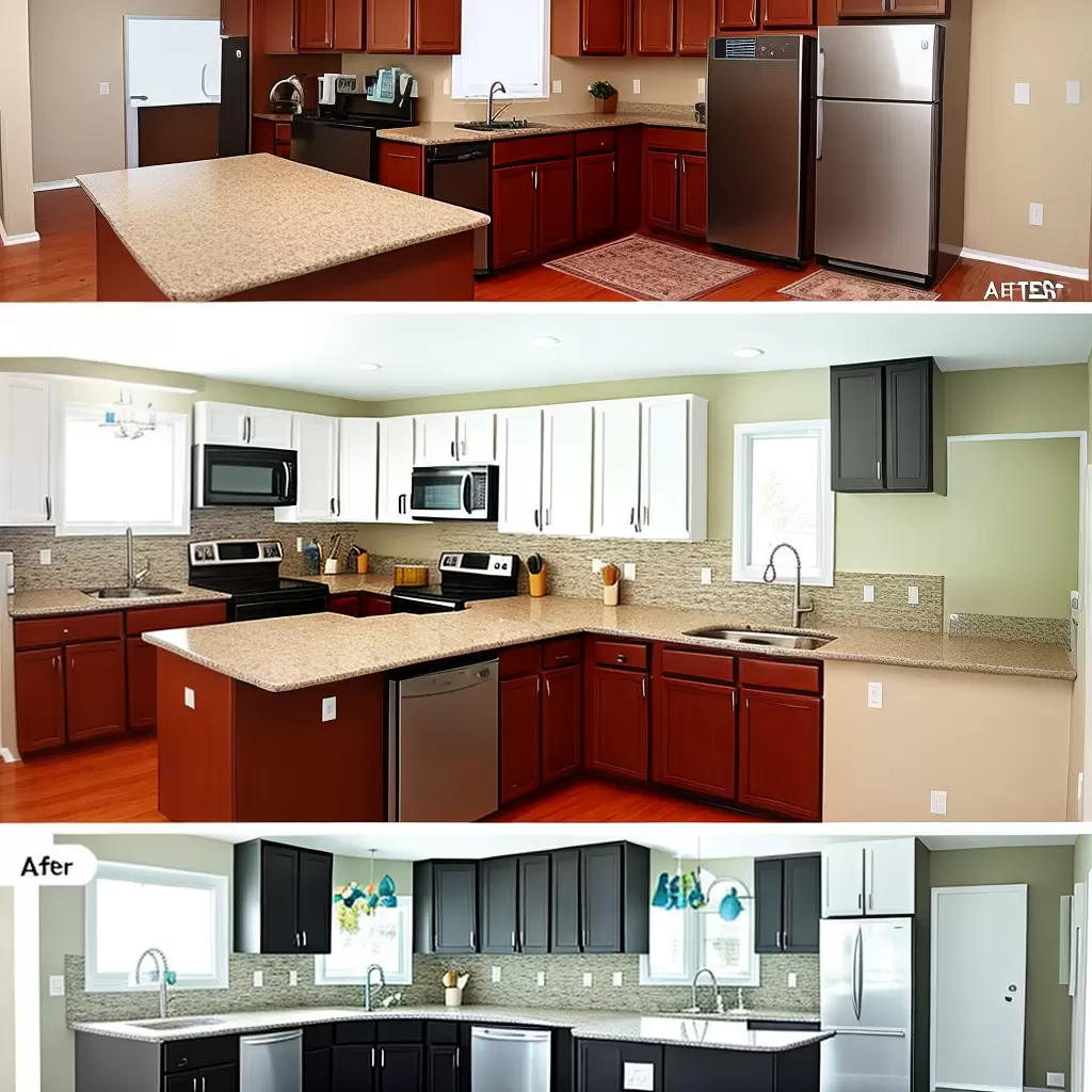 Fotos renovacao bancada cozinha tiles
