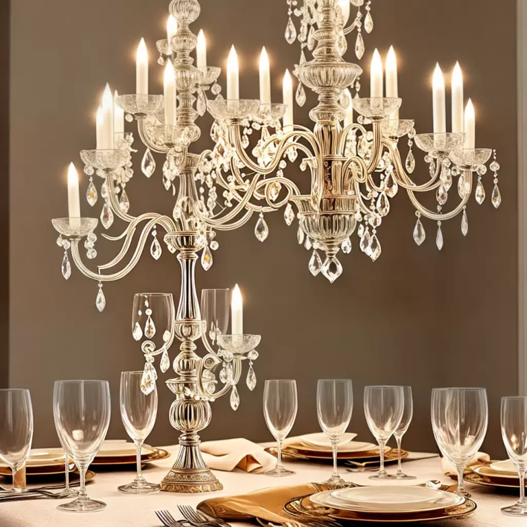Candelabros de cristal: elegância luminosa para ambientes requintados