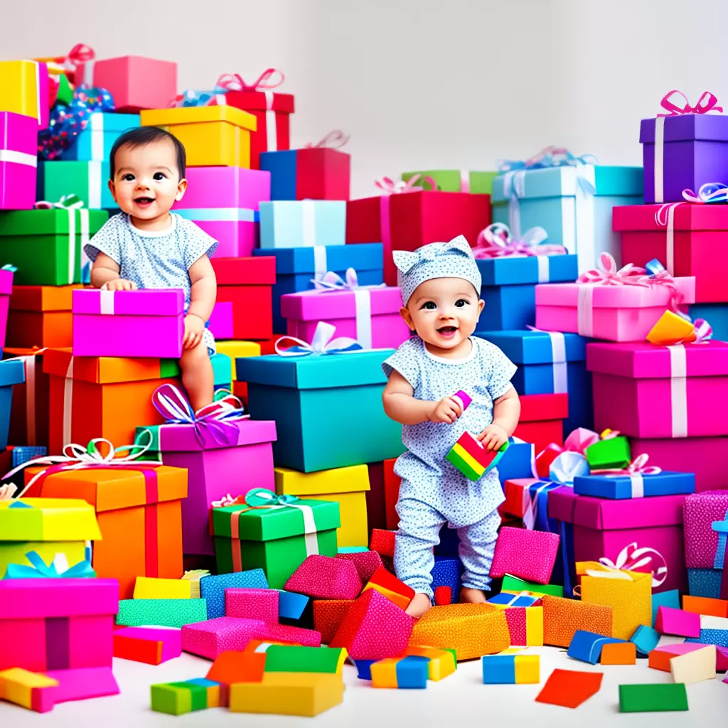 Fotos bebe presentes familia amigos