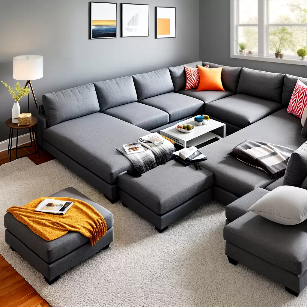 Fotos sala sofa cinza almofadas coloridas