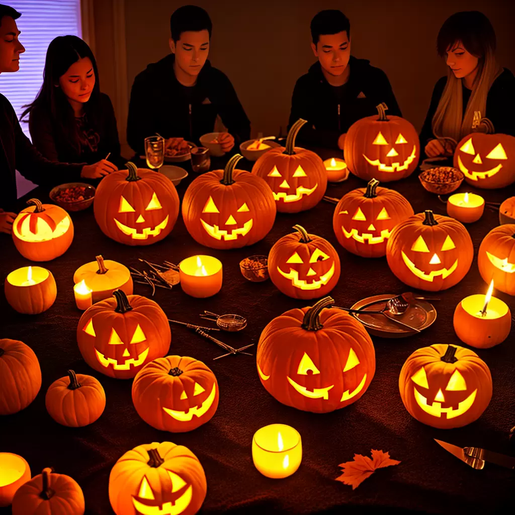 Fotos concurso escultura aboboras halloween