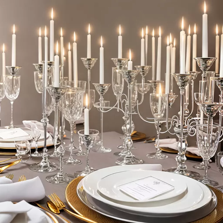 Candelabros de mesa: iluminação e elegância para momentos especiais