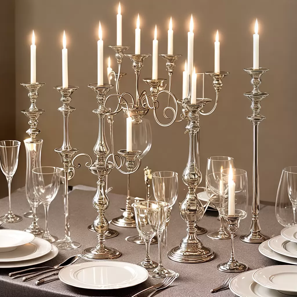 Fotos mesa sofisticada candelabros prata