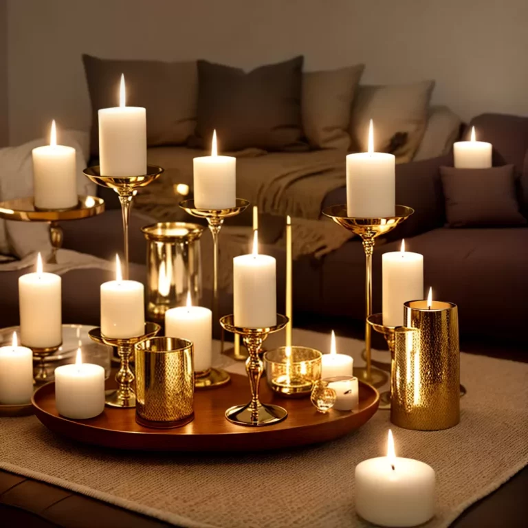 Candelabros de velas aromáticas: criando uma atmosfera perfumada e acolhedora