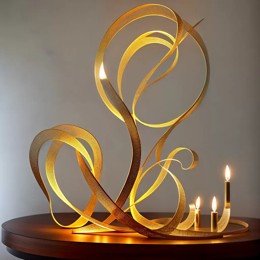 Fotos candelabro escultural iluminando sofisticacao