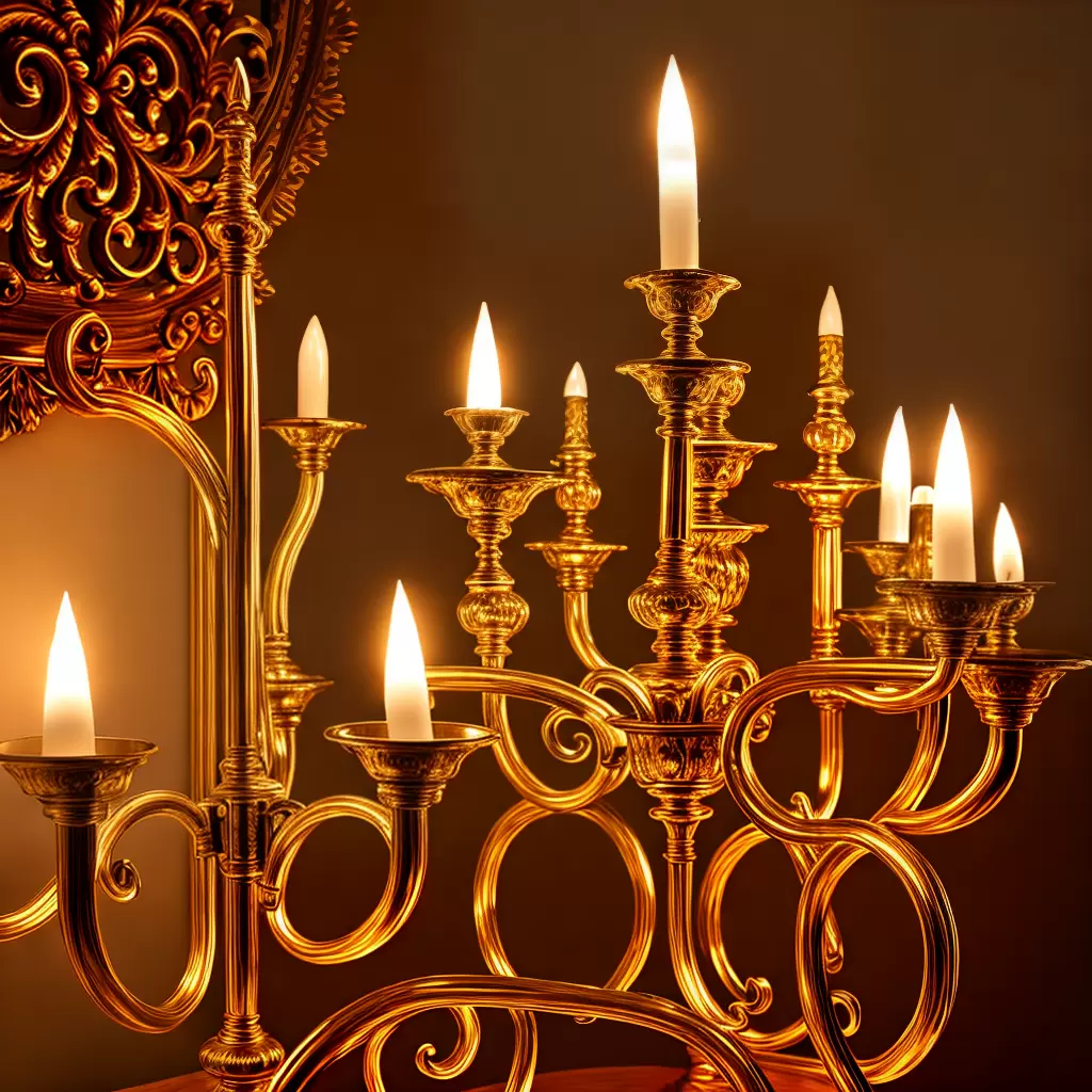 Fotos candelabro ornamentado luzes chama sombra