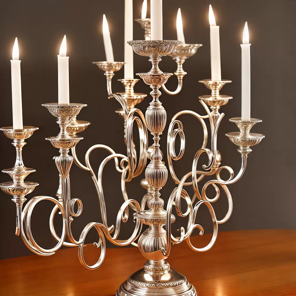 Fotos candelabro prata sofisticacao decoracao
