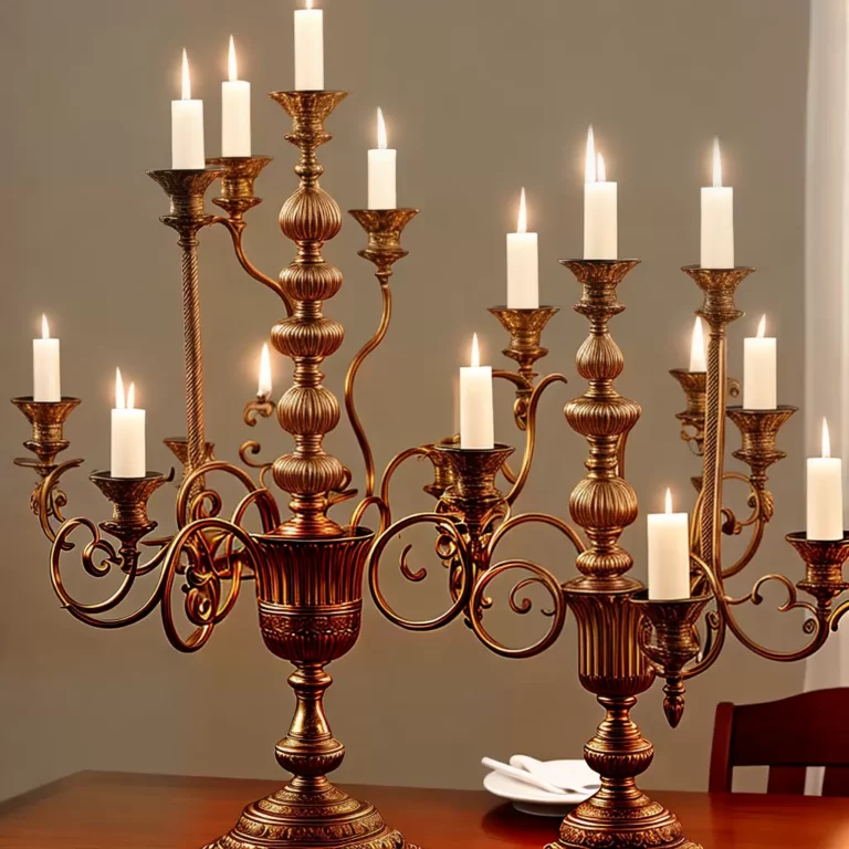 Candelabros personalizados: peças exclusivas para uma decoração única e especial