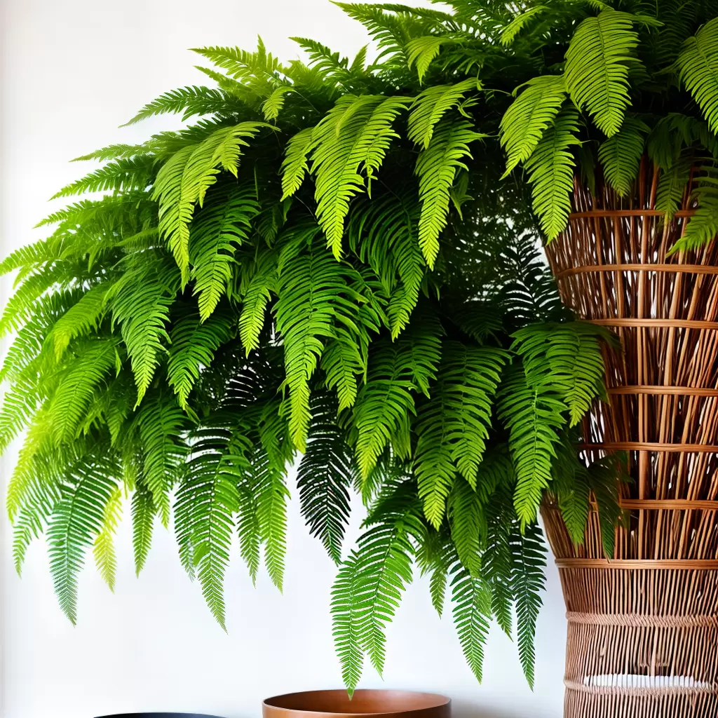 Fotos samambaia verde macrame sala minimalista