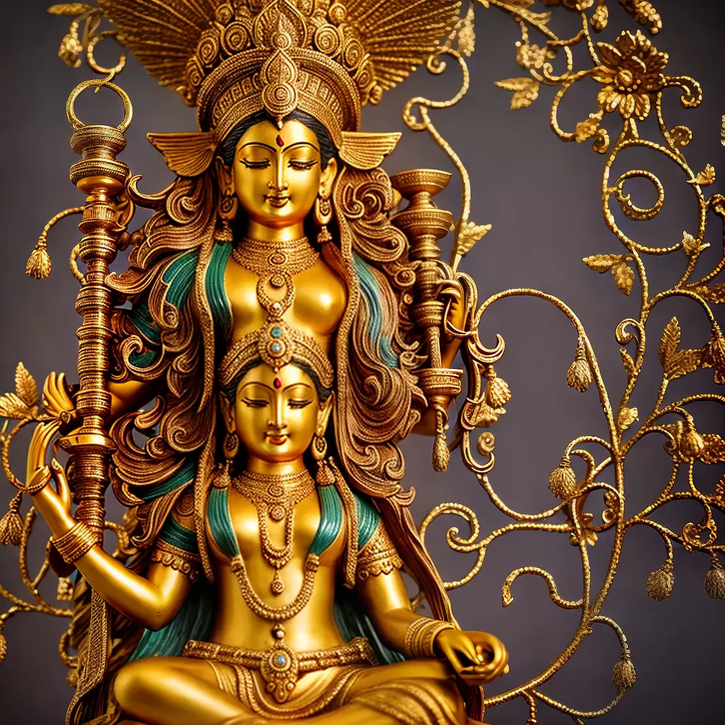 Fotos estatua deusa hindu divina decoracao
