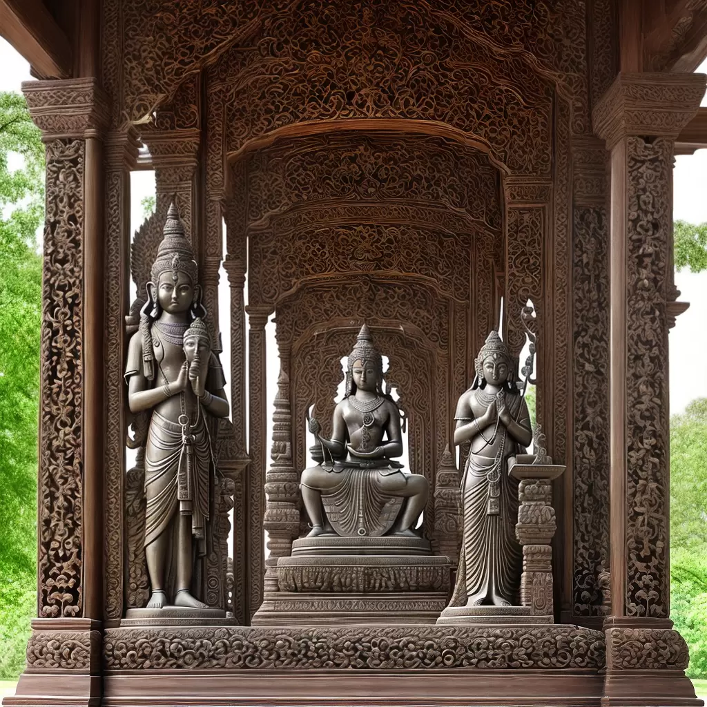 Fotos estatua hindu pedestal paz espiritualidade