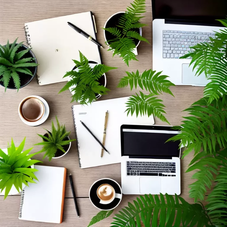 Samambaias: As Plantas Perfeitas para o Seu Escritório em Casa