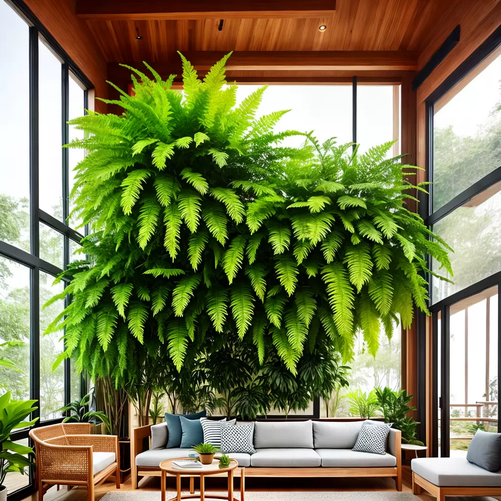 Fotos sala plantas verdes naturais