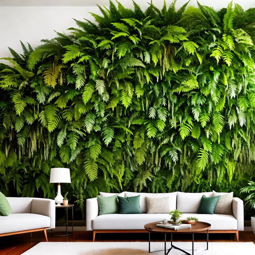 Fotos sala plantas verdes tons neutros