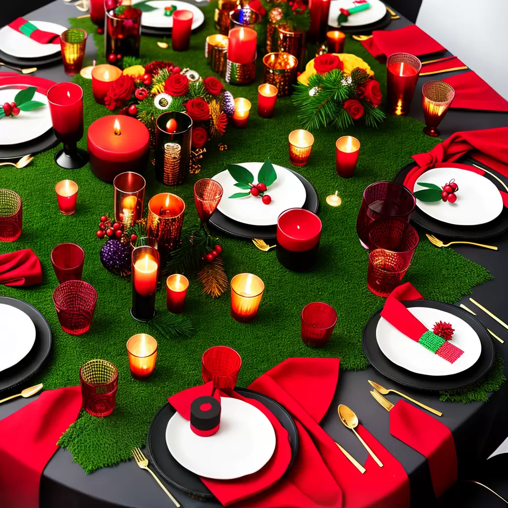 Fotos mesa kwanzaa vermelho verde preto 2