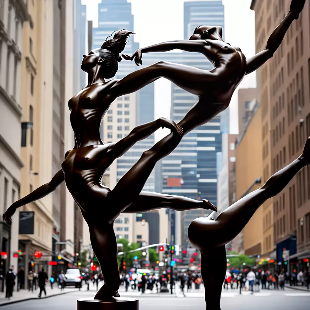 Fotos escultura danca giratoria urbano