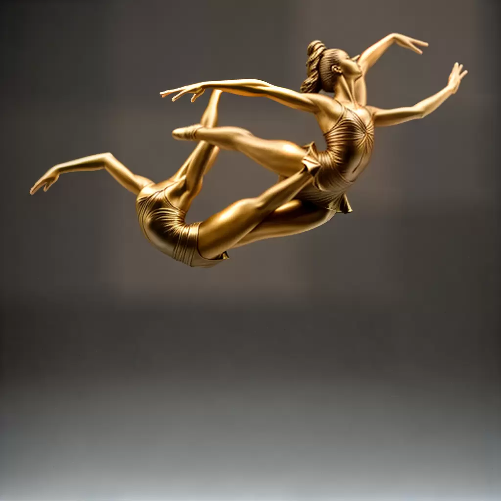 Fotos estatua bailarina bronze salto