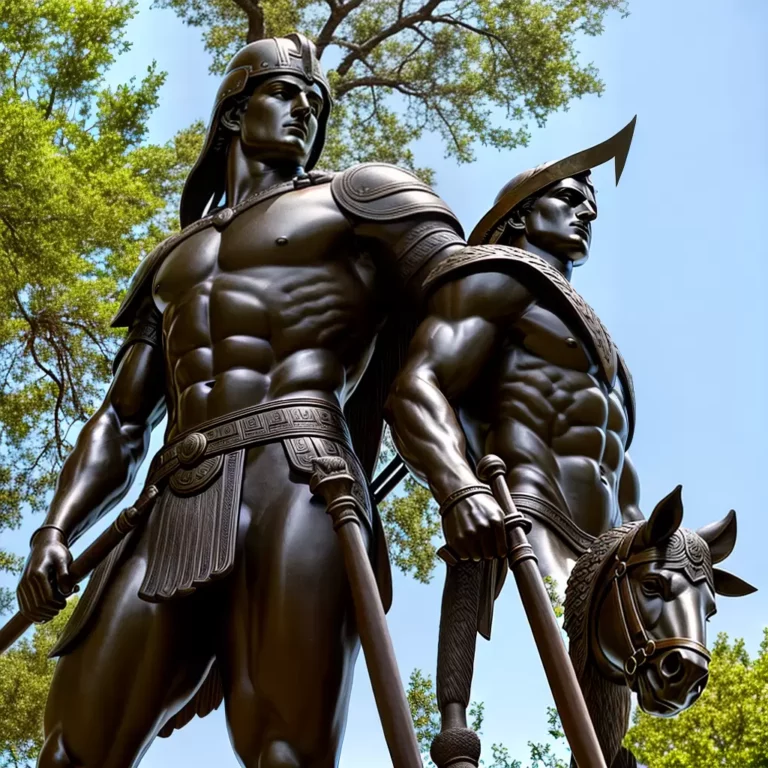 Estátuas de heróis e mitologia: lendas e figuras heroicas imortalizadas em esculturas