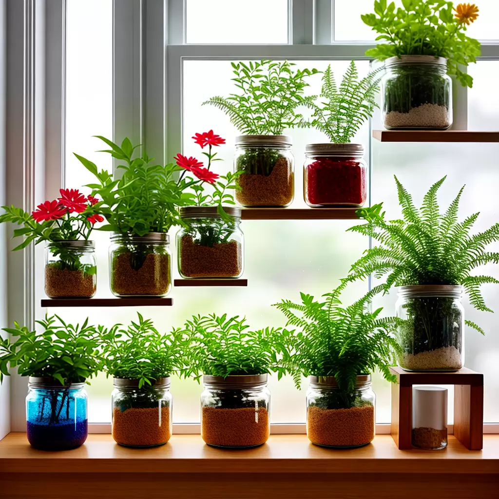 Fotos jarras coloridas plantas decoracao