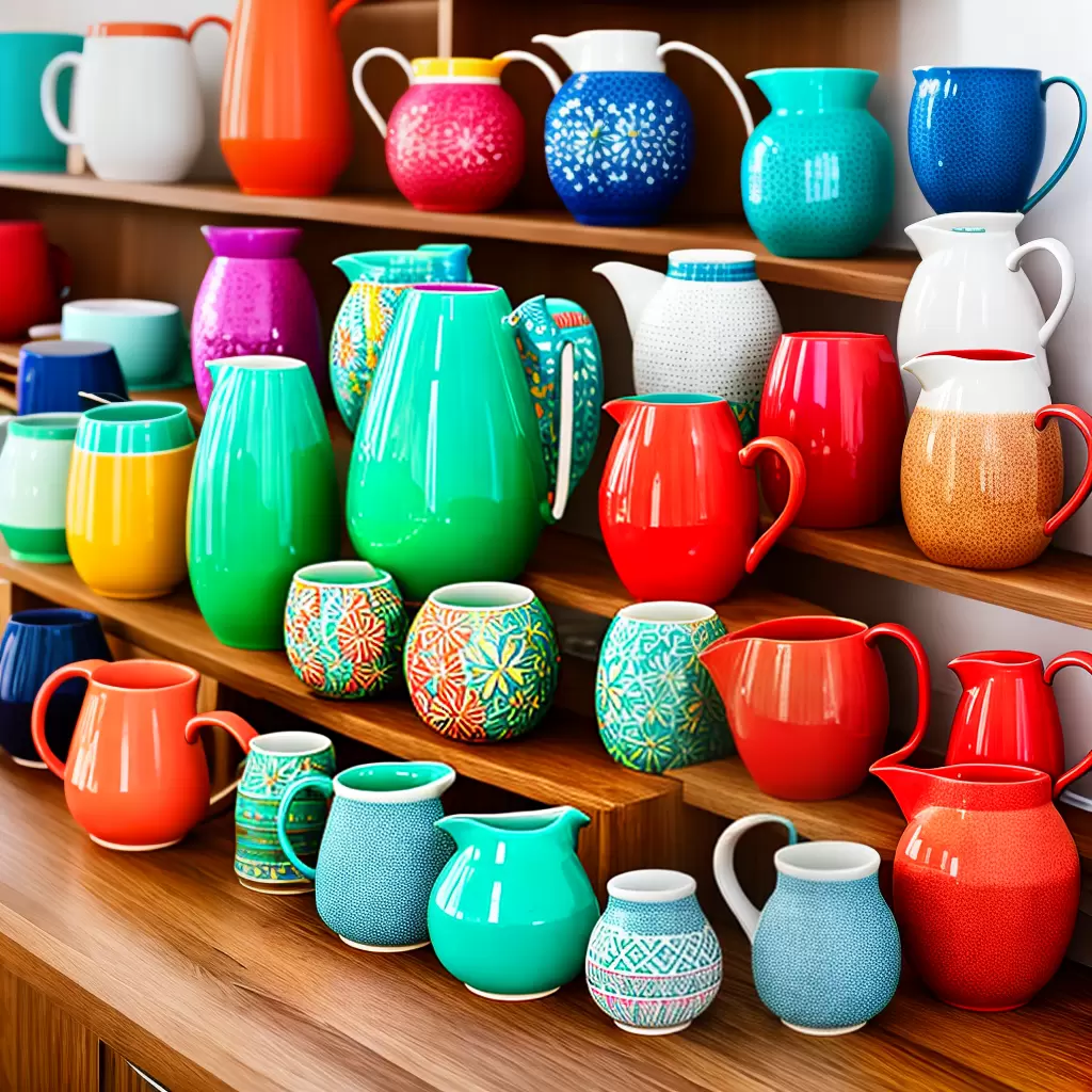 Fotos jarras ceramicas decoracao bebidas