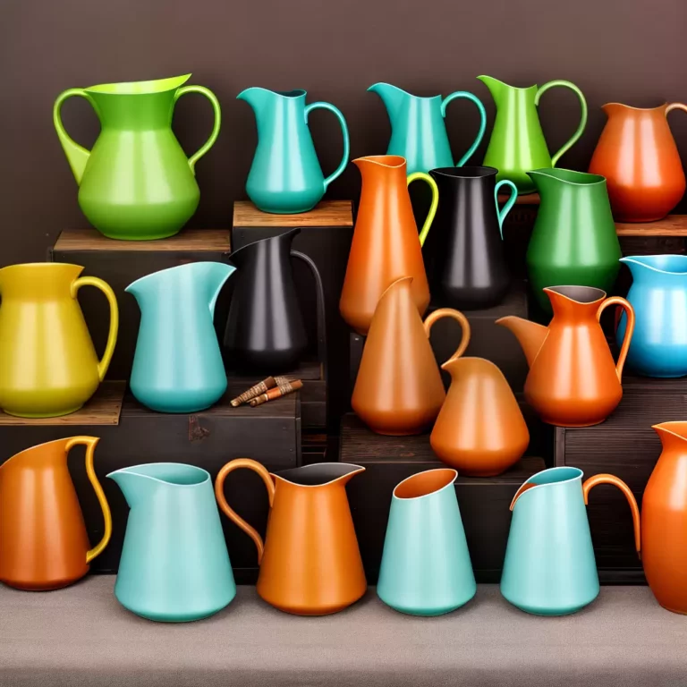 Jarras de diferentes materiais: explorando opções além do tradicional