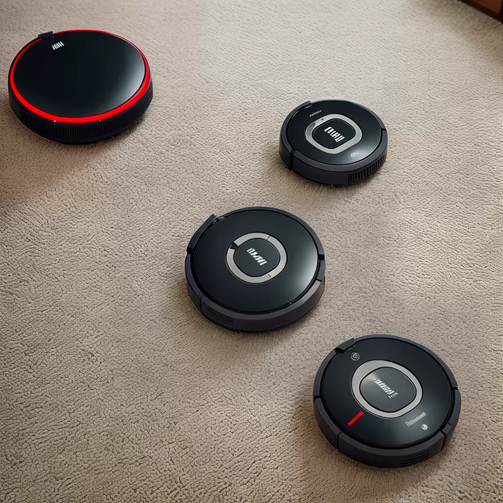 Fotos robo aspirador ia moderno