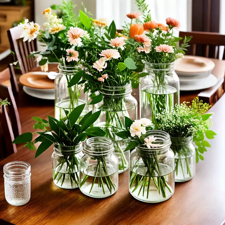 Jarras como centro de mesa: ideias para decorar a mesa de jantar