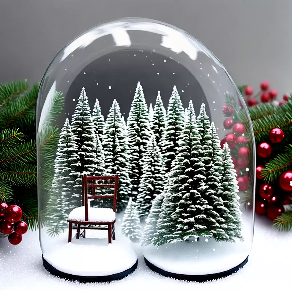 Fotos neve magica globo inverno