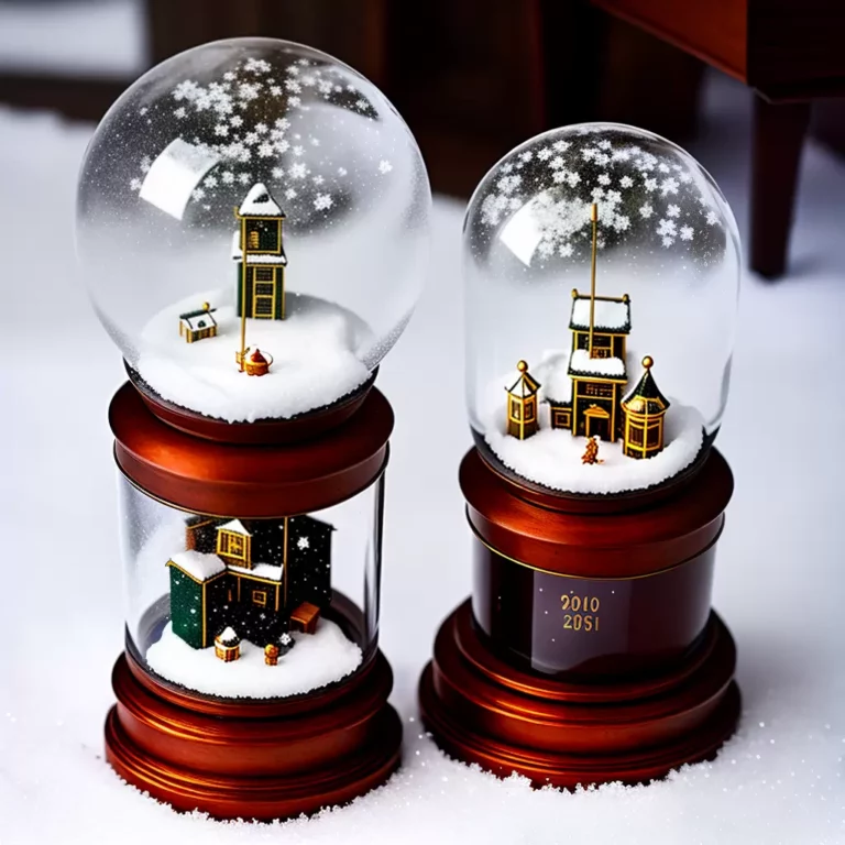 Globos de neve musicais: unindo som e movimento na decoração