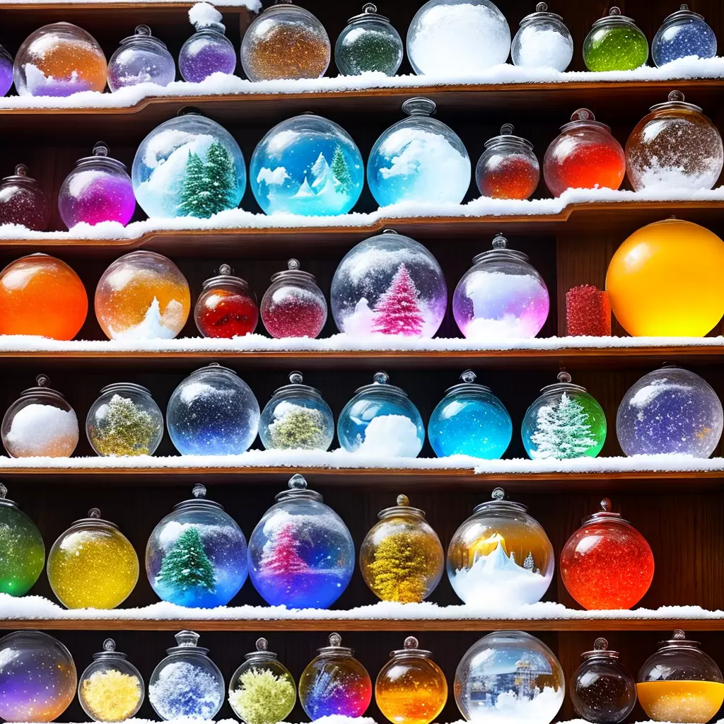 Fotos colecao globos neve unicos