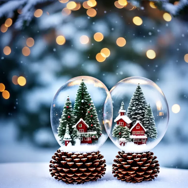 Globos de neve como peças de decoração sazonal: celebrando as estações do ano