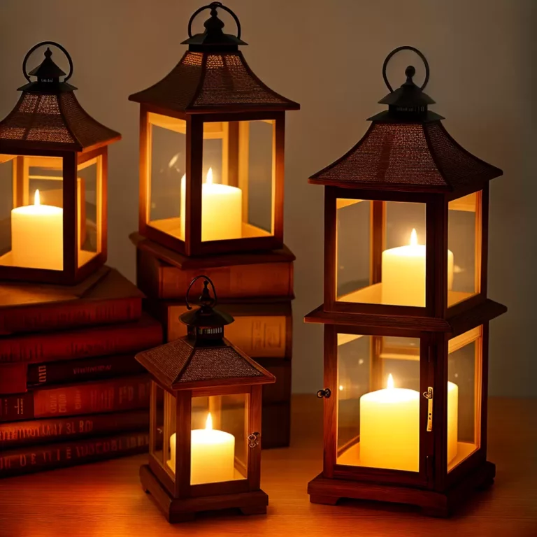 Lanternas decorativas com velas: trazendo um brilho romântico