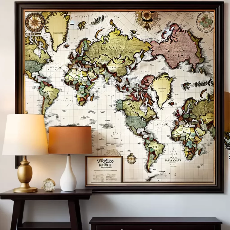 DIY: Ideias criativas para utilizar mapas antigos na decoração