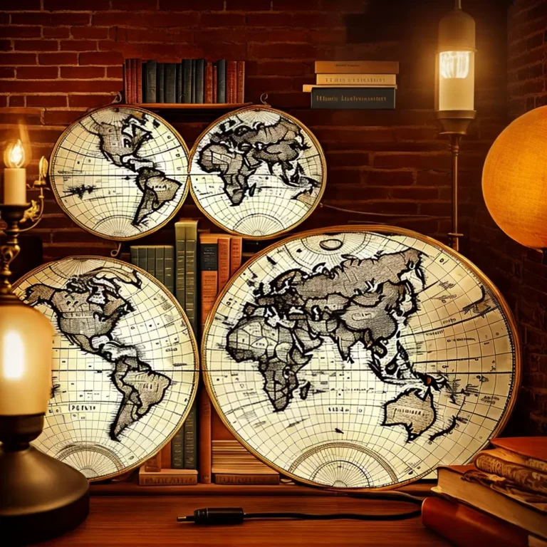 Mapas antigos na decoração vintage: resgatando o charme do passado