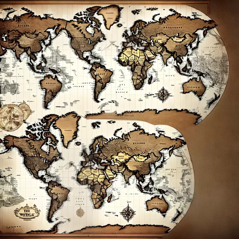 Mapas antigos como lembranças de viagem: decorando com memórias do mundo