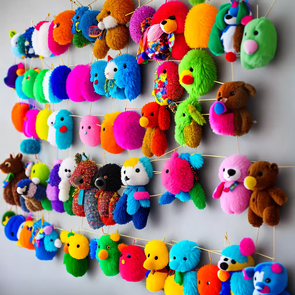 Fotos decoracao bichos pelucia coloridos