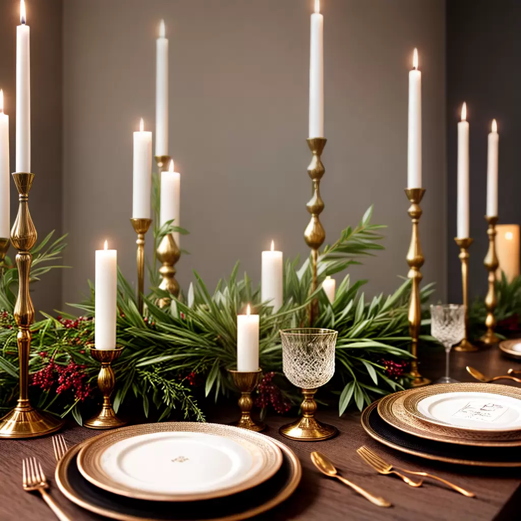 Fotos mesa candlesticks elegante sofisticado