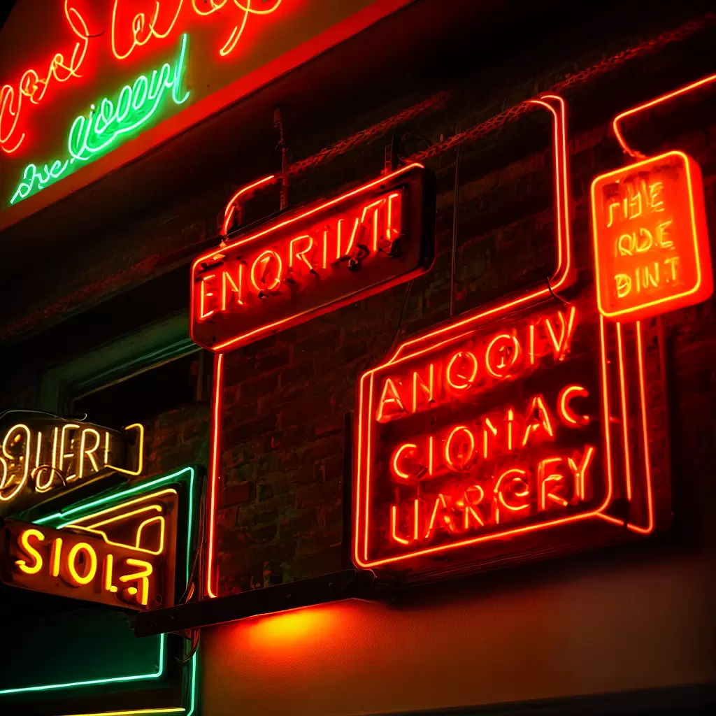 Fotos neon vintage design charme ambiente