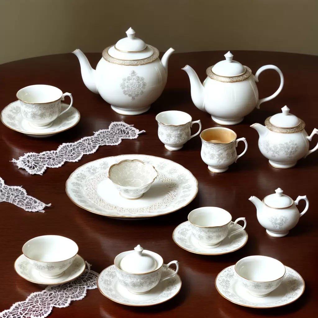 Fotos cha vintage porcelana prata acucareiro