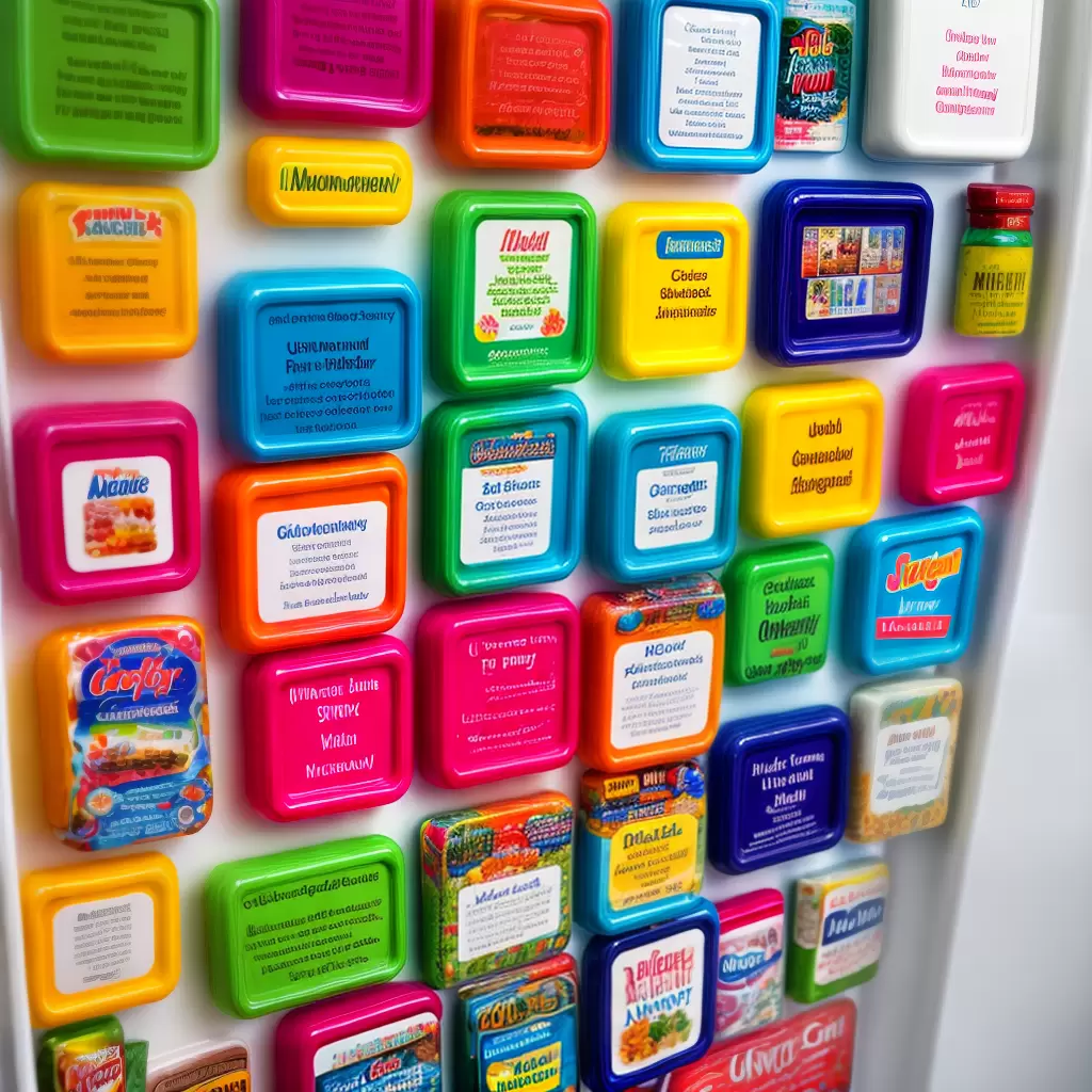 Fotos geladeira magnetos coloridos personalizados 1