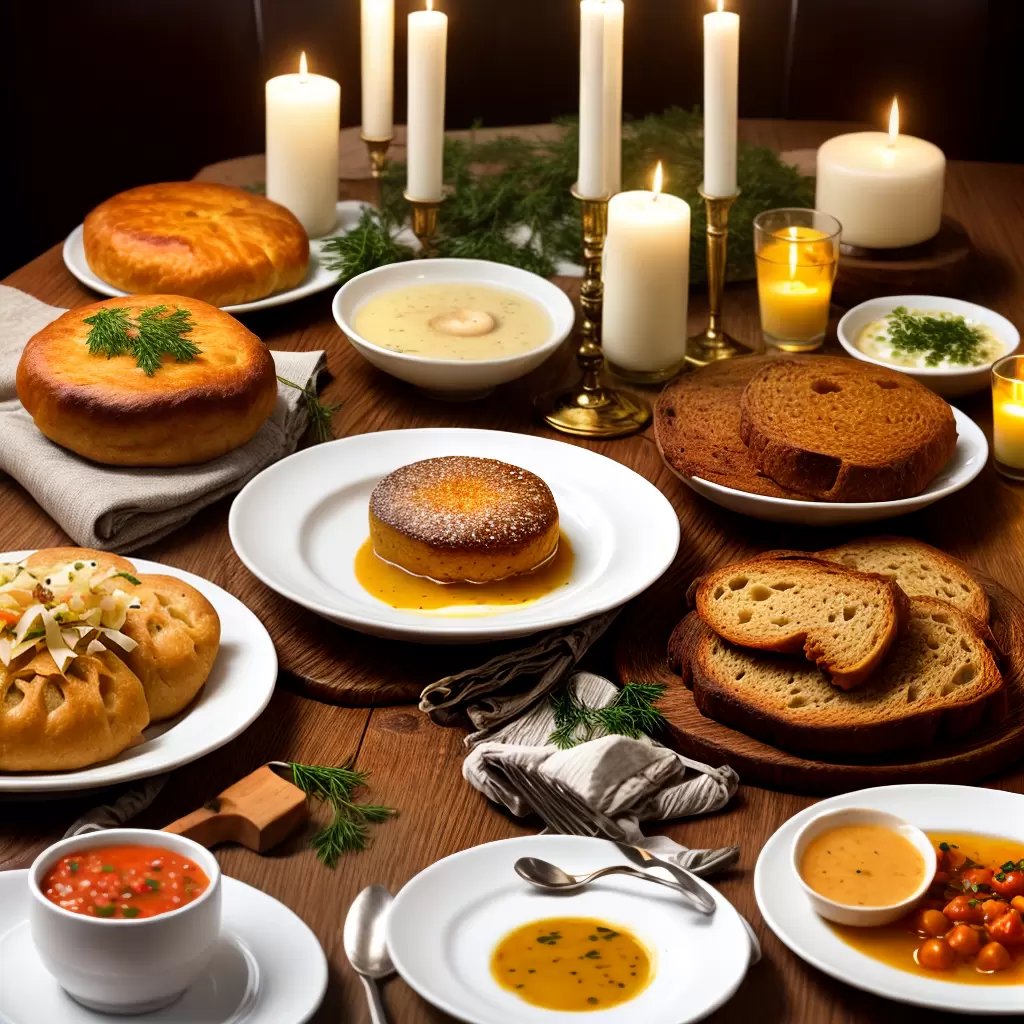 Fotos mesa ano novo judaico tradicional 1