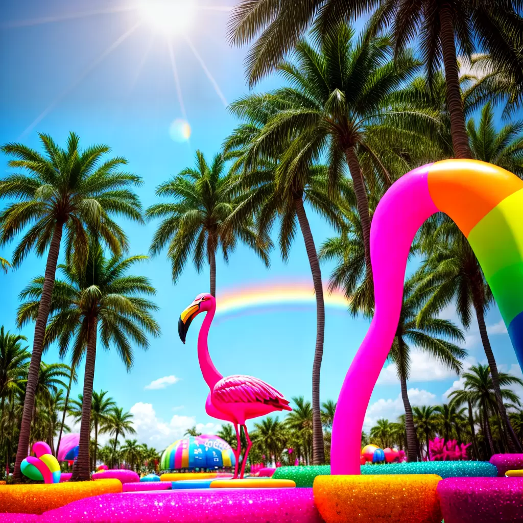 Fotos flamingo tropical decoracao colorida