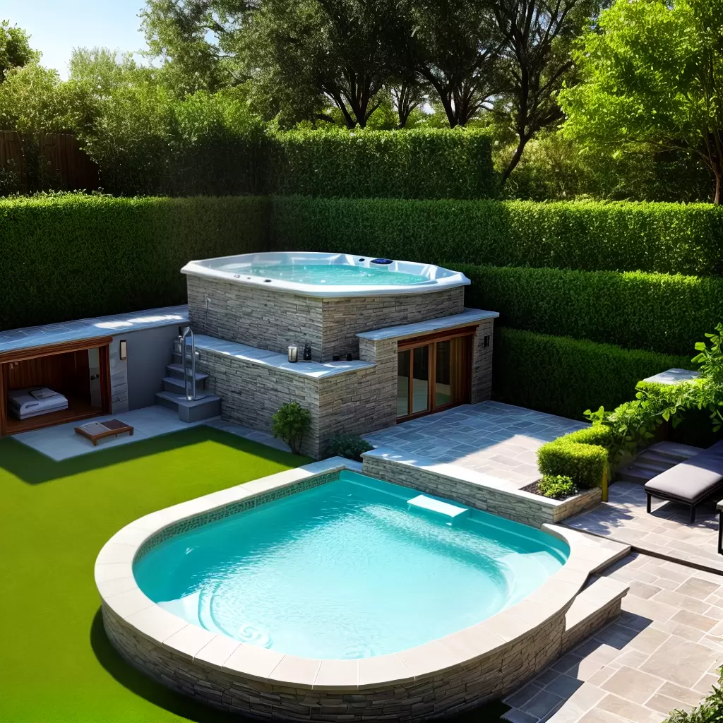 Fotos jacuzzi luxo pedras tiles