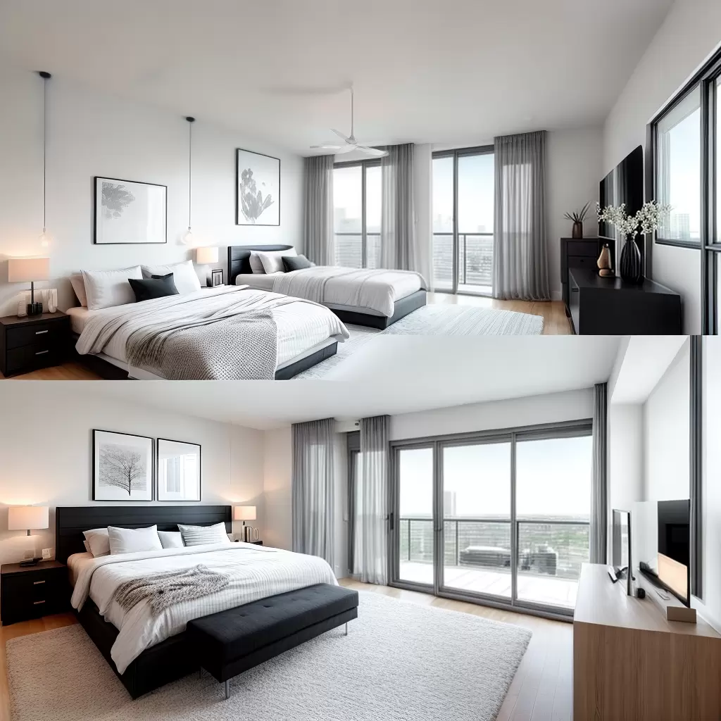 Fotos quarto moderno cama plataforma branca