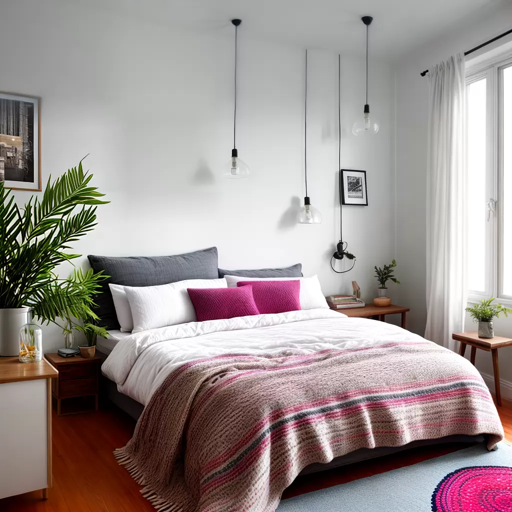 Fotos quarto cama bicama travesseiros flores