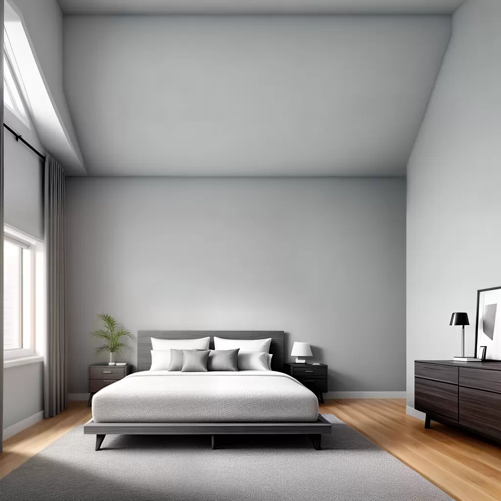 Fotos quarto branco cinza minimalista bicama