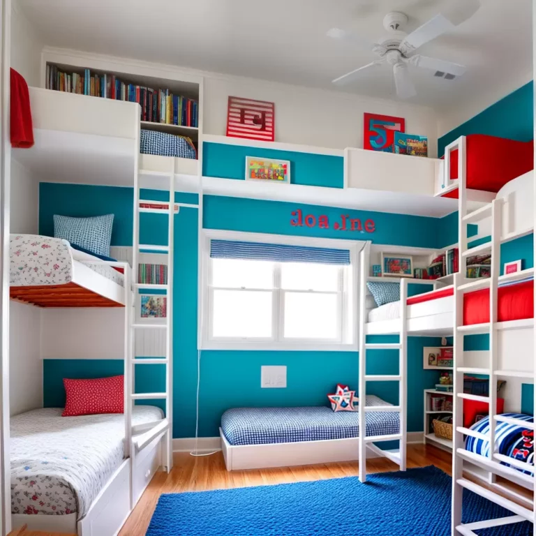 A bicama na decoração de quartos temáticos para crianças