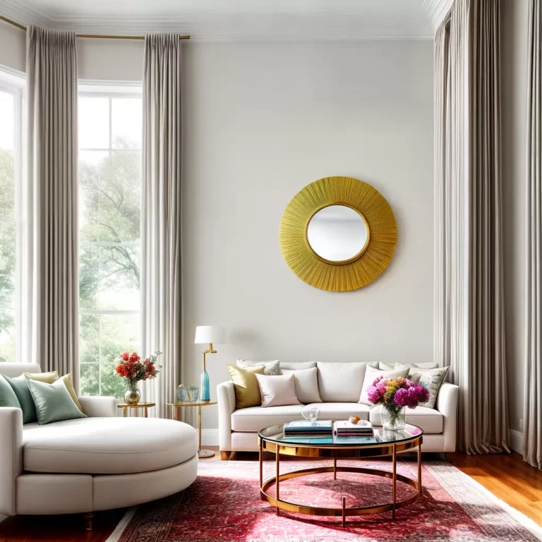 Dicas de decoração para harmonizar espelhos redondos com quadros e obras de arte