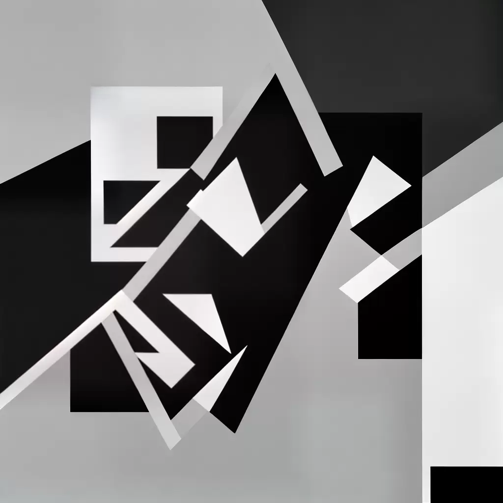 Fotos pintura abstrata preto branco geometrica