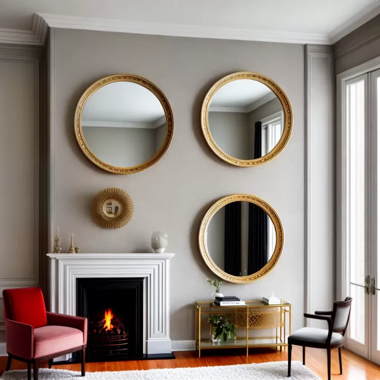 Tendências de decoração 2023: espelhos redondos em diferentes ambientes da casa